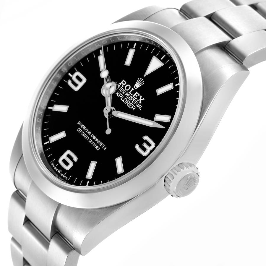 Montre réplique pour homme : Rolex Explorer I 40 mm, cadran noir, acier, 224270 — directement du fabricant – Photo 5