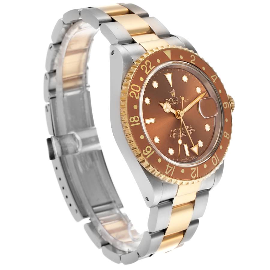 Montre réplique pour homme : Rolex GMT Master II, acier et or jaune, bronze, 16713 — à prix compétitif – Photo 3