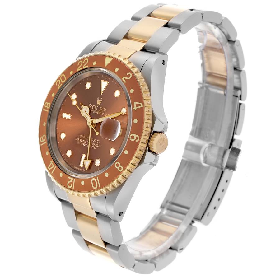 Montre réplique pour homme : Rolex GMT Master II, acier et or jaune, bronze, 16713 — à prix compétitif – Photo 4