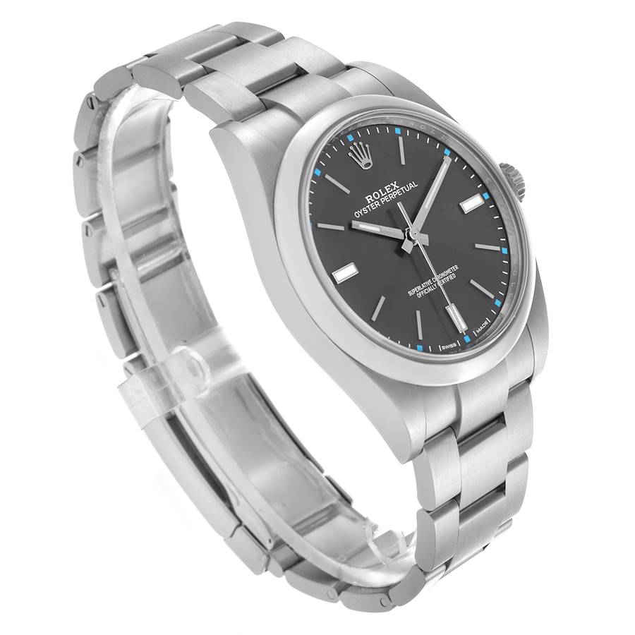 Montre réplique pour homme : Rolex Oyster Perpetual 39, cadran rhodié, acier, 114300 — parmi nos meilleures ventes – Photo 3