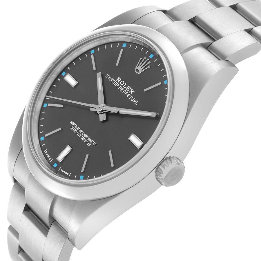 Montre réplique pour homme : Rolex Oyster Perpetual 39, cadran rhodié, acier, 114300 — parmi nos meilleures ventes – Photo 5