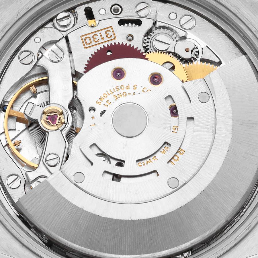 Montre réplique pour homme : Rolex Air King, lunette guillochée, cadran bleu, acier, 14010 — d’une beauté intemporelle – Photo 6