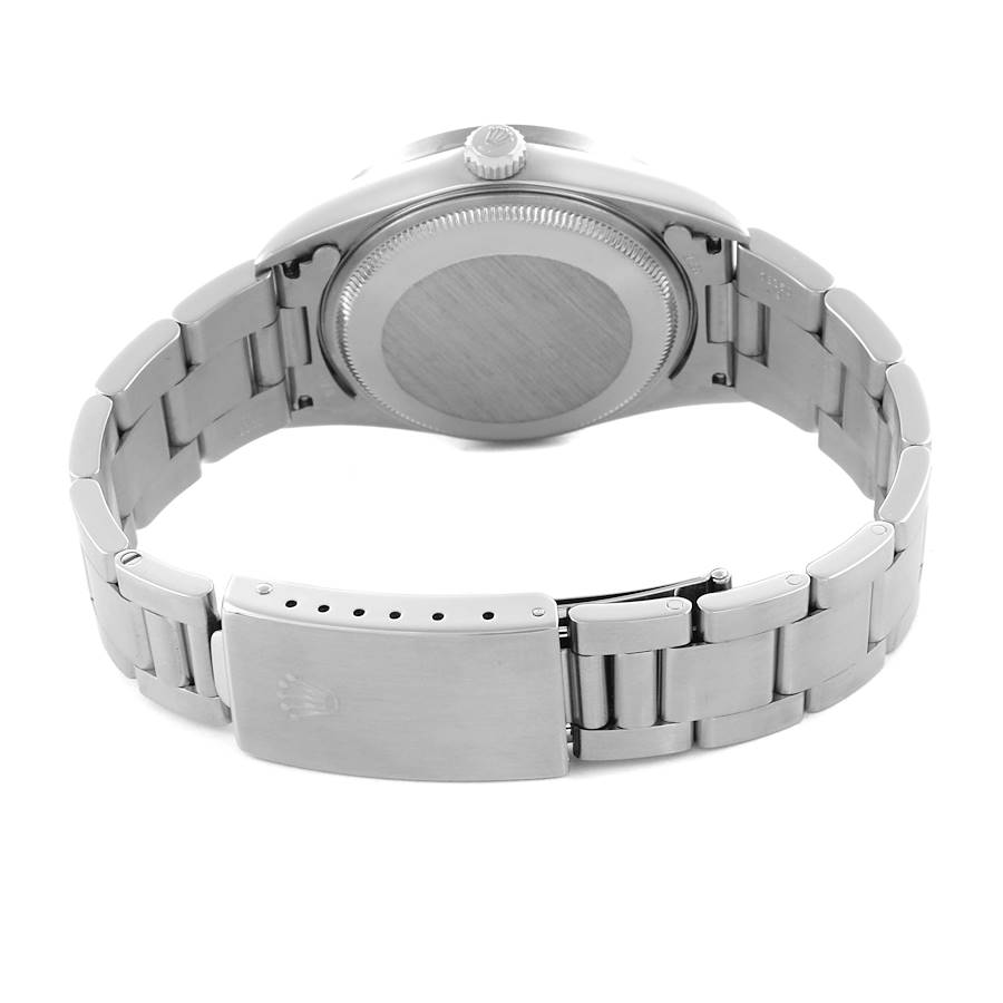 Montre réplique pour homme : Rolex Air King, lunette guillochée, cadran bleu, acier, 14010 — d’une beauté intemporelle – Photo 7