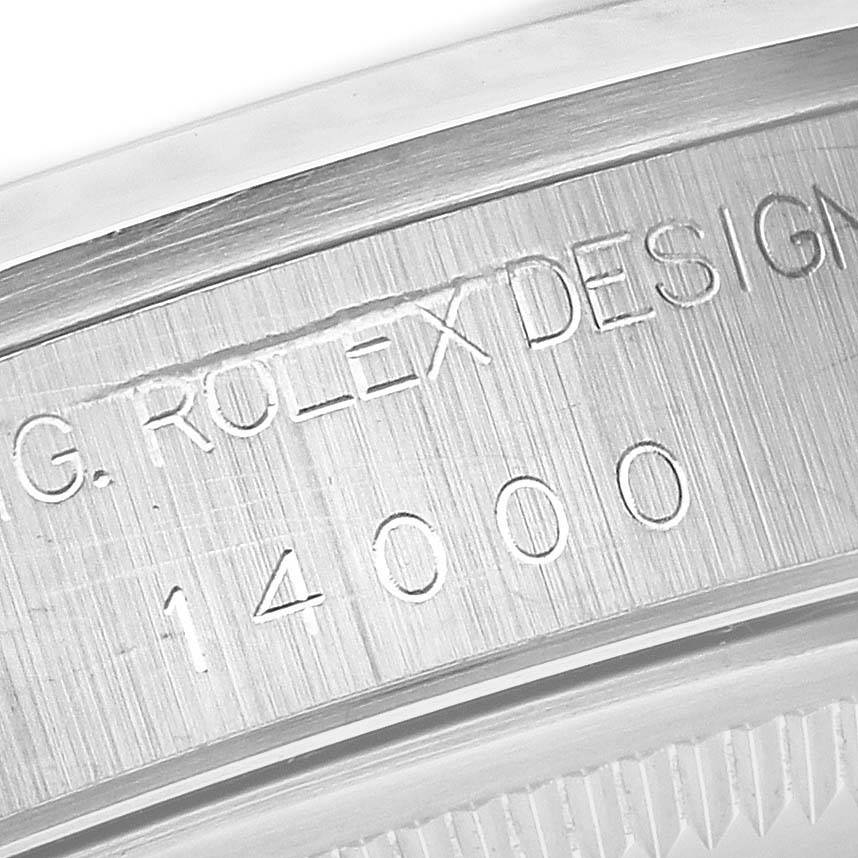 Montre réplique pour homme : Rolex Air King, cadran argenté, lunette lisse, acier, 14000 — à découvrir – Photo 6