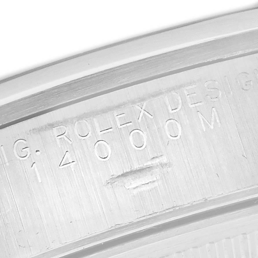 Montre réplique pour homme : Rolex Air King, cadran blanc, lunette lisse, acier, 14000 — parfaite – Photo 6