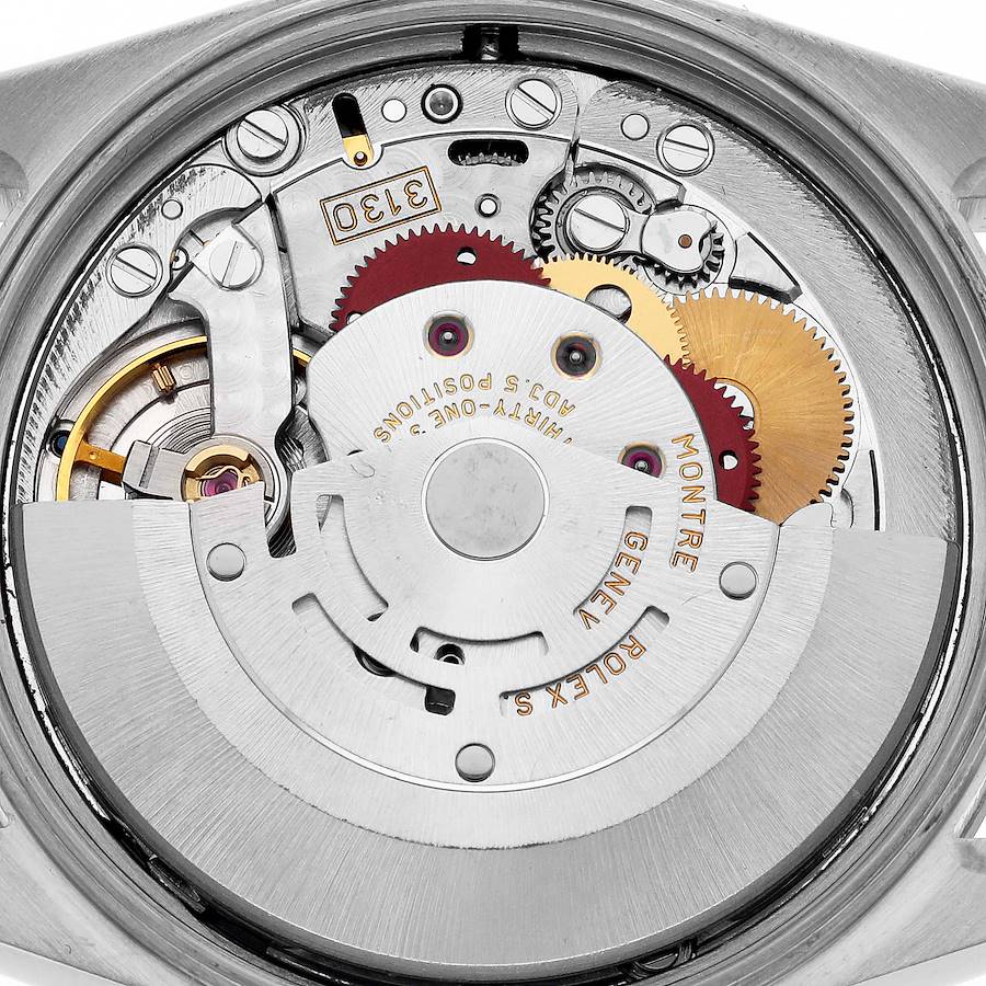 Montre réplique pour homme : Rolex Air King, cadran blanc, lunette lisse, acier, 14000 — parfaite – Photo 7