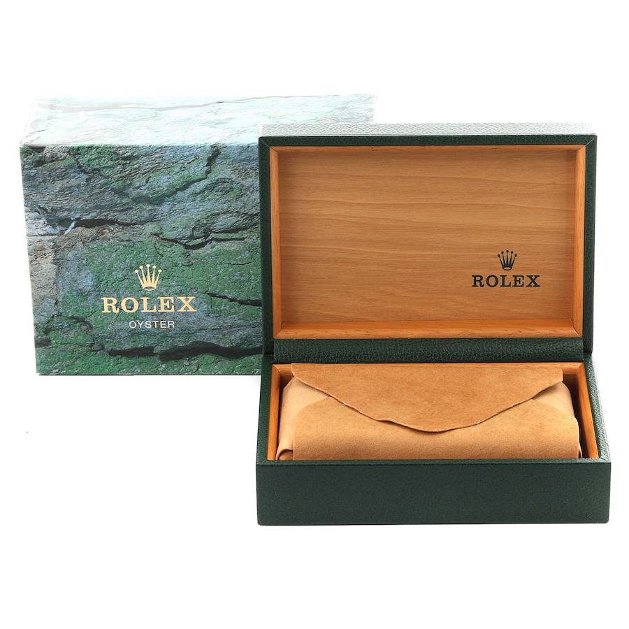 Montre réplique pour homme : Rolex Air King, cadran blanc, lunette lisse, acier, 14000 — parfaite – Photo 9