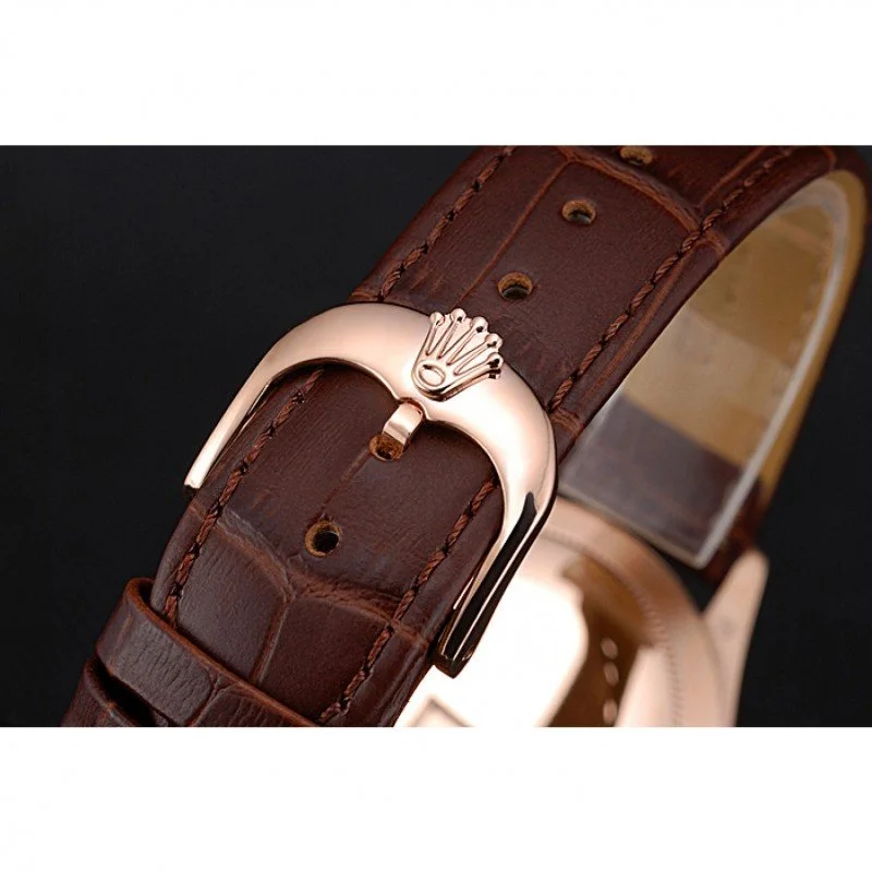 Montre réplique : Rolex Cellini 38 mm, cadran blanc — précise – Photo 4