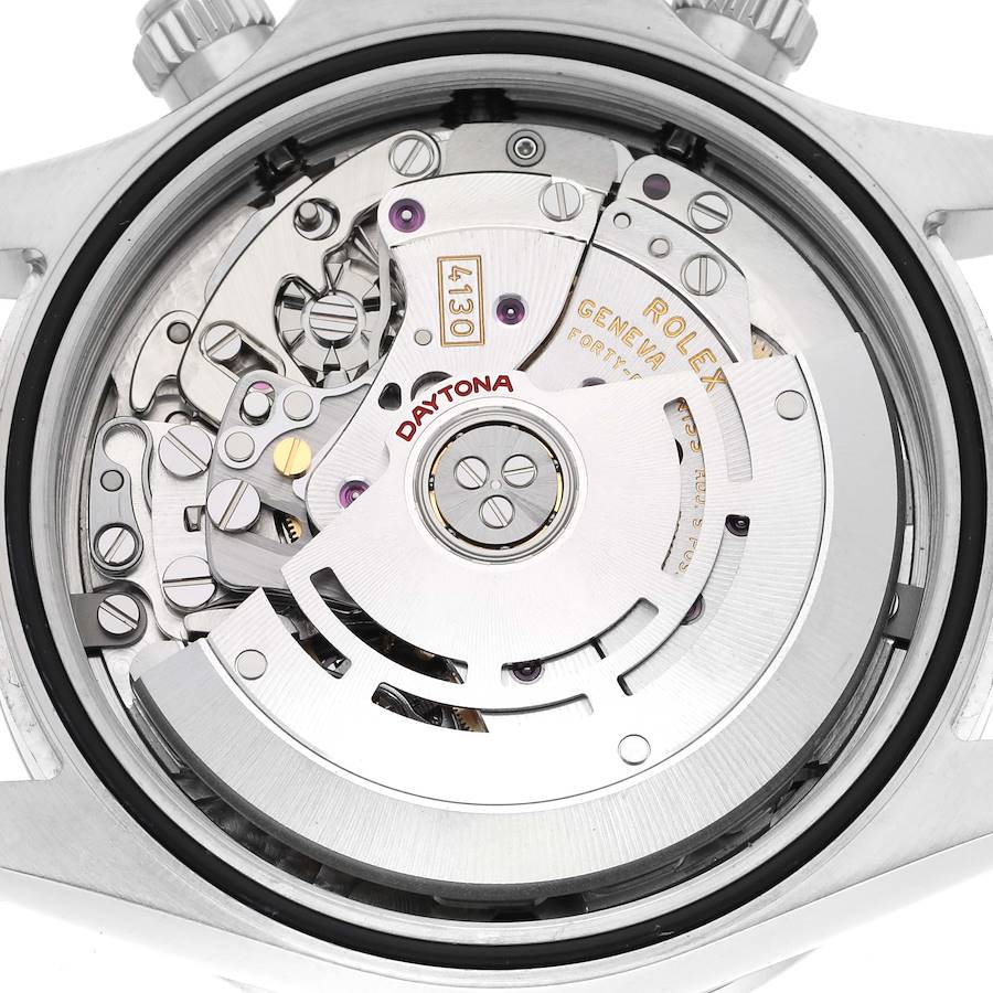 Montre réplique pour homme : Rolex Daytona Cosmograph, cadran blanc, acier, 116520 — actuelle – Photo 6