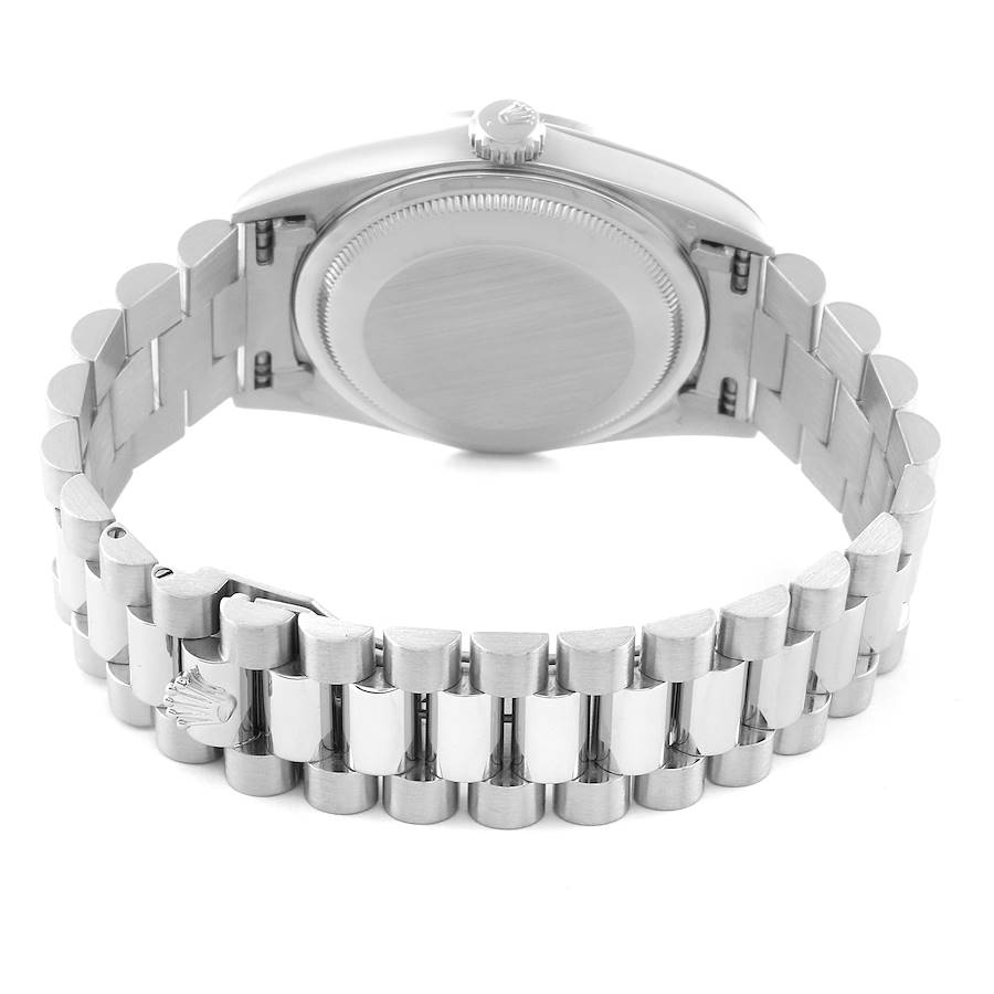 Montre réplique pour homme : Rolex President Day-Date, platine, Myriad, cadran serti de diamants, 18206 — d’une grande finesse – Photo 7