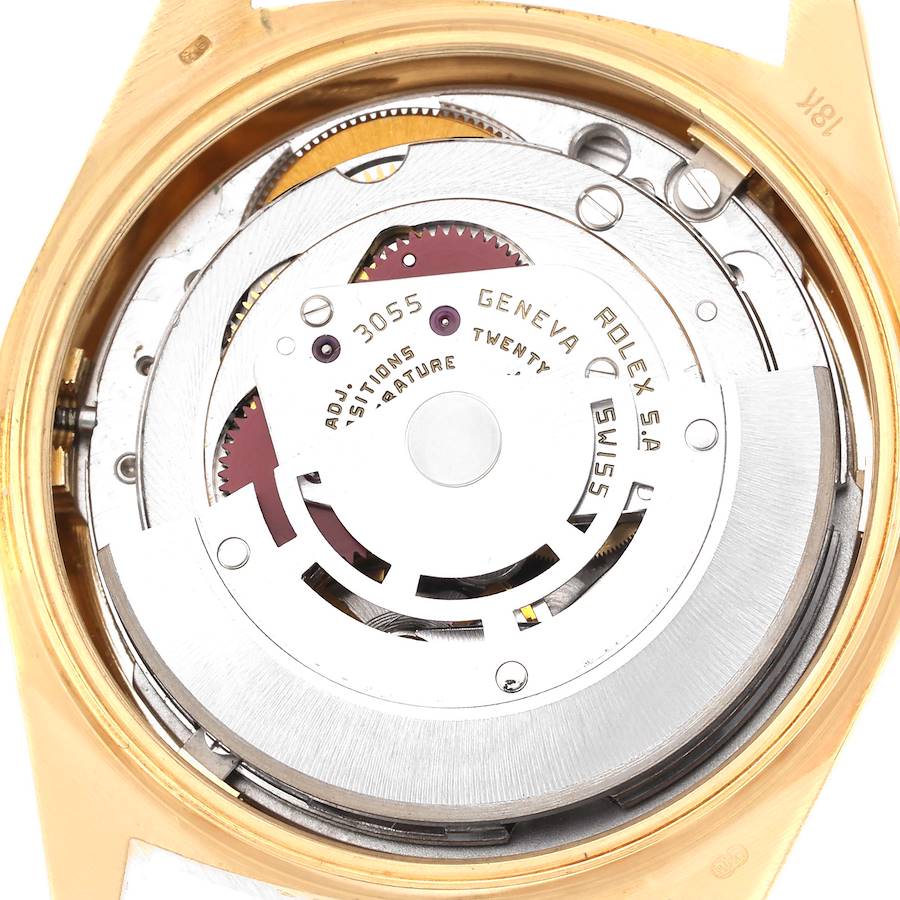 Montre réplique pour homme : Rolex President Day-Date, or jaune, cadran champagne, 18038 — gracieuse – Photo 6