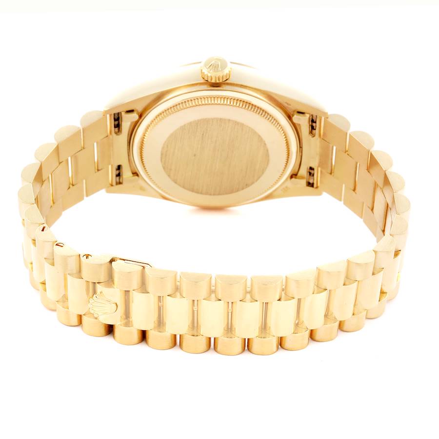 Montre réplique pour homme : Rolex President Day-Date, or jaune, cadran champagne, 18038 — gracieuse – Photo 7