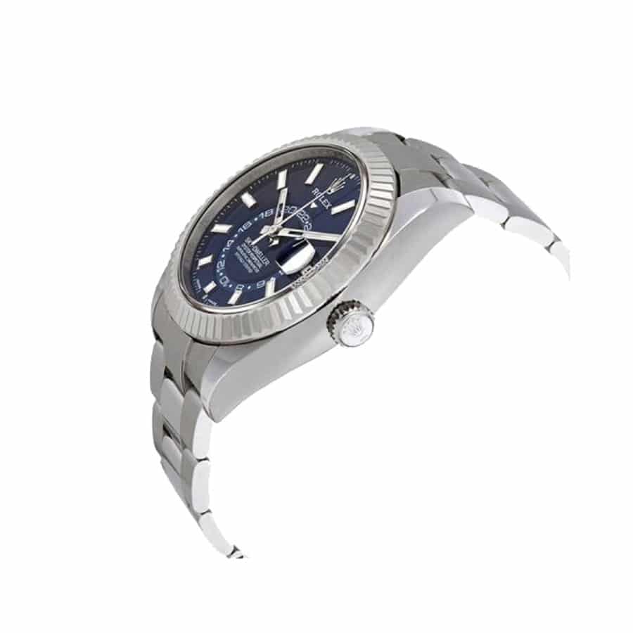 Montre réplique : Rolex Sky-Dweller, cadran bleu, acier inoxydable — précise – Photo 3